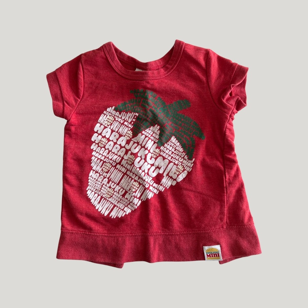 Vintage Harajuku Mini x Target Strawberry Y2K Tee Girls Size XS 4-5 - Picture 1 of 6